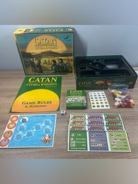 Catan Cities & Knights Expansion 3065 2012 New Open Box cards sealed